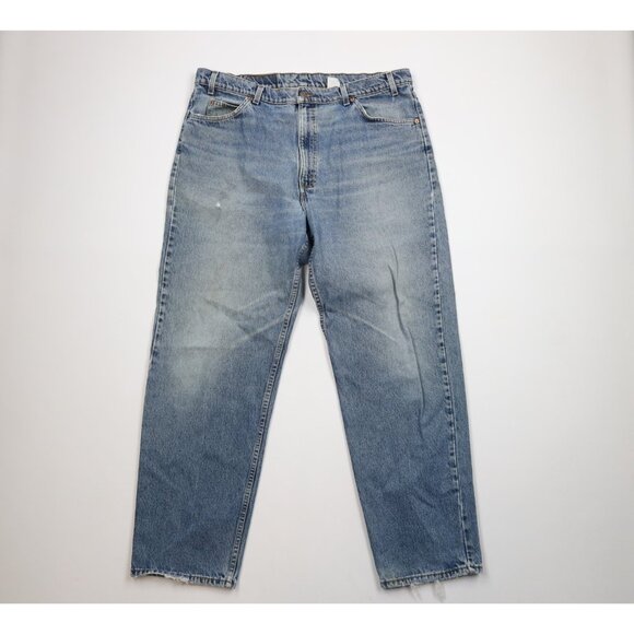 Vintage 90s Levis 550 Orange Tab Mens 40x32 Distressed Relaxed Fit Jeans USA